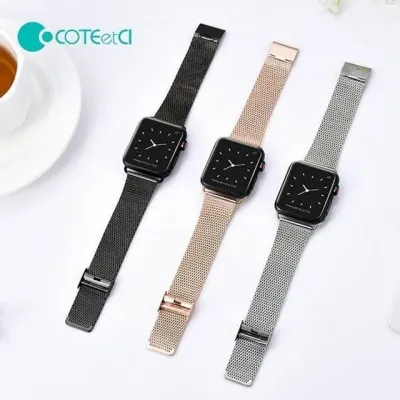 메탈 5 4세대 Apple 애플워치 시계줄 밴드 6 버클 7 Watch COTEetCl 스트랩 울트라 전용 8 SE
