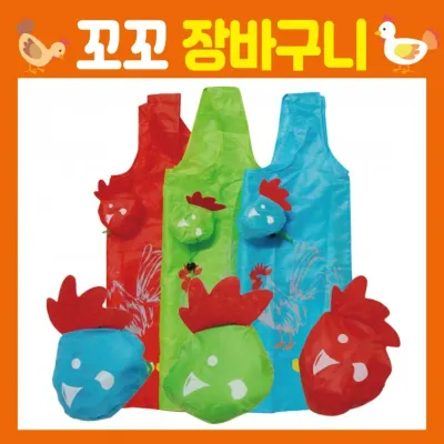 장바구니 [꼬꼬 장바구니] 시장바구니/휴대용장바구니/인쇄가능/대형사이즈 62*39/쇼핑백/판촉물/홍보물