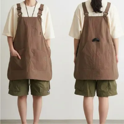 멜빵 앞치마 방수앞치마 카페 주방 바리스타 주방용 커피숍 요리