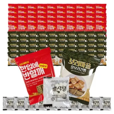 보리마을 건빵 별사탕 세트 (반할깨+찰보리+별사탕)