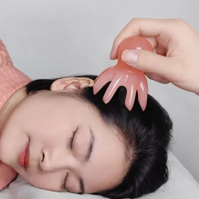 문어 마사지 빗 두피 목 어깨 괄사 마사지기 DD-13268