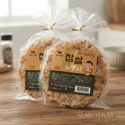 OJAM오잼 전주한옥마을 꼬순향누룽지850g 누룽지백숙 누룽지 간식 누룽지과자 찹쌀누룽지 돌솥밥 누룽지탕