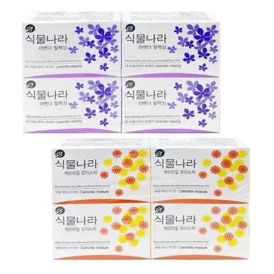 식물나라 라벤더 캐모마일 90g 4p-TJ 비누 화장비누 목욕 샤워 목욕용품 샤워용품