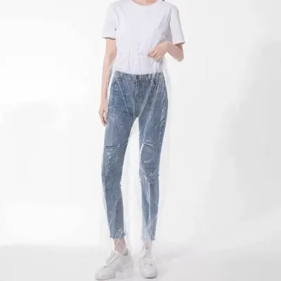일회용 레인 비닐바지 방수 바지 우의 비상용 10p