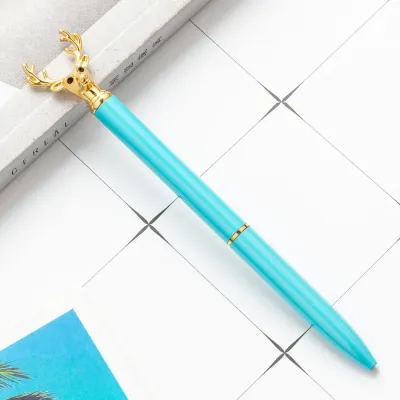 사슴 유성볼펜(스카이) 1.0mm 검정펜