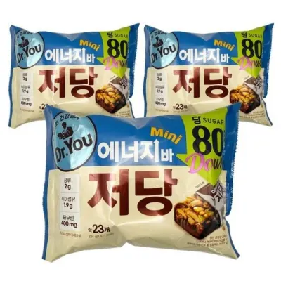 오리온 닥터유 저당 에너지바 미니 324g 3개 묶음