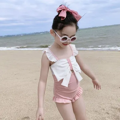 신생아수영복 어린이 수영복 소녀 유아 원피스 온천 수영복 신선한 스타일 한국 스타일 귀여운
