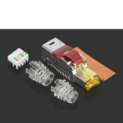 CAT8 RJ45 플러그 Toolless 부트 타입 플러그 1개