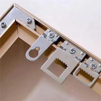 액자 코너 브라켓 액자 고리 부속품 알루미늄 벽걸이 전시회 diy 다용도 프레임 가벼운 패널 보강 지지