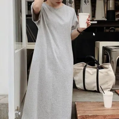 박시핏 반팔 티셔츠 루즈핏 데일리 홈웨어 모던 캐주얼 여리핏 상의