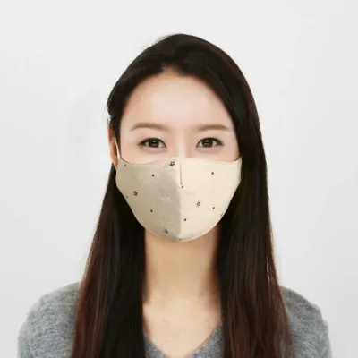 패션 다회용 필터 면마스크 성인용 3겹 입체마스크