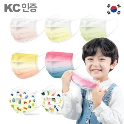 국산성인용/유아용 그라데이션 덴탈마스크50매1박스/알도키즈 어린이용 주니어 MB필터20매