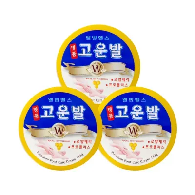 웰빙헬스 명품 고운발 110g x 3개 풋크림 뒷꿈치 각질제거