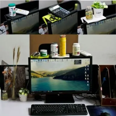 모니터선반 테이블 거치대 선반 받침대 다용도 거치대 정리 컴퓨터테이블 선반 받침대 트레이 모니터 수납