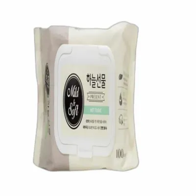 캡형 물티슈 100매 5개 유아용물티슈 아기용물티슈 여행용물티슈 두툼한물티슈 신생아물티슈 아기물티슈 캡