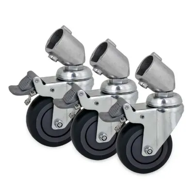 KUPO 카메라삼각대 카메라 80mm 캐스터 스탠드용 바퀴 (3개세트) (KC-080R) (스탠