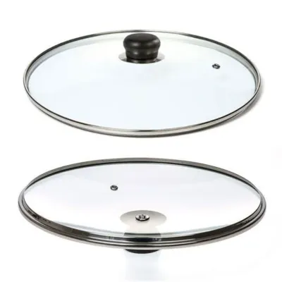 올비아 후라이팬 뚜껑 스텐 핸들 냄비 뚜껑 블랙 24cm