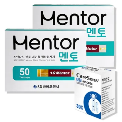 에스디 스탠다드 멘토 혈당시험지 100매 + 침100