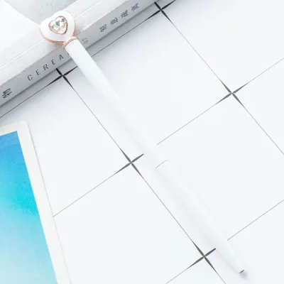 쥬얼하트 유성볼펜(화이트)