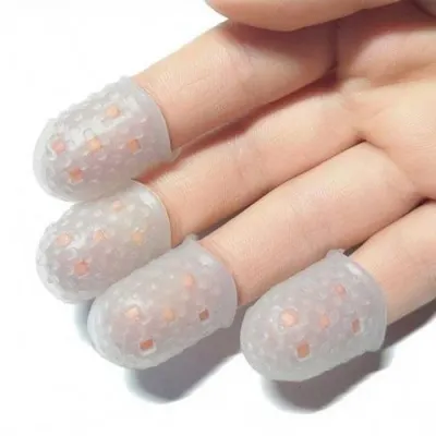 다용도 골무 통기타1P 통증방지 실리콘 OC1019논슬립 골무 통기타 보호 덮개 사무용골무 손가락 발가락
