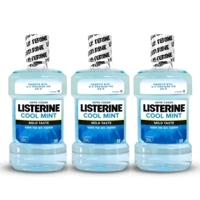리스테린 쿨민트 마일드 순한 입냄새제거 구강청결제 가글 250ml 3개