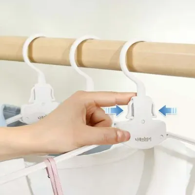 원터치 폴딩 옷걸이 3P 휴대용옷걸이 폴딩행거
