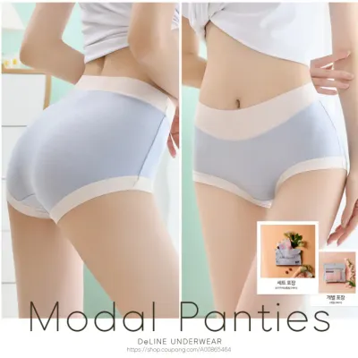 투톤 모달 팬티 여성팬티/개별포장