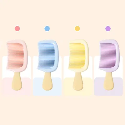 [보리별] 파스텔 머리빗 부드러운 마카롱 휴대용빗 미니 헤어브러쉬 유치원 신학기 미니빗