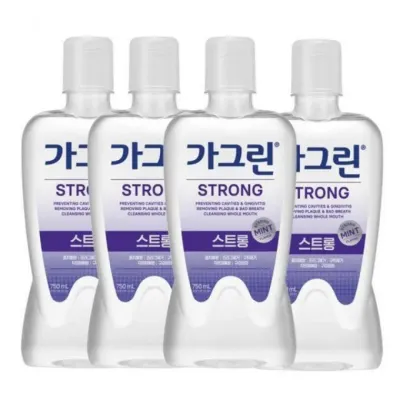 가그린 스트롱 가글 구강청결제 750ml x 4개+100ml