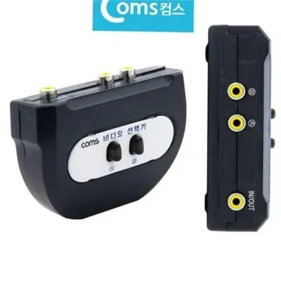 비디오 rca 선택기 양방향 av 선택기 수동 아날로그 분배기 스위치 게임기 시어터