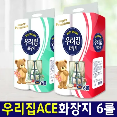 [SH+DC존] [BIG EVENT] 가성비최강 사은품 국산펄프 더도톰 고급 화장지 우리집 20M 3겹6롤 재구매률1위