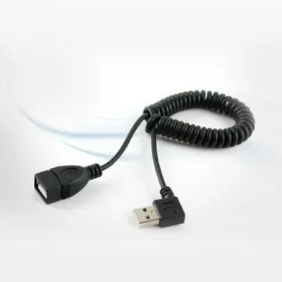 coms USB 연장 케이블(Short MF형) 스프링 오른쪽꺾임