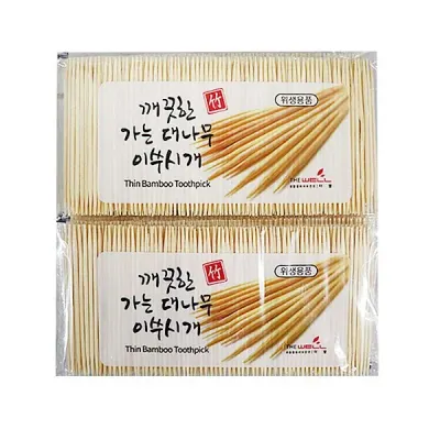 깨끗한 가는 대나무 이쑤시개 -PP 일회용이쑤시개 요지 대나무요지 대나무이쑤시개 이물질제거기 이쑤시게
