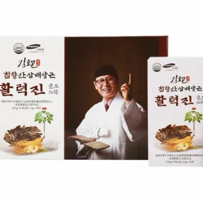 [2026년 가정의달 특선] 김오곤 침향 산삼배양근 활력진 골드스틱 15g X 30포 선물세트