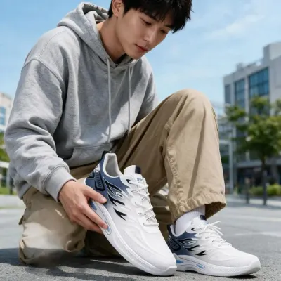 남성 러닝화 메쉬 운동화 경량 조깅화 캐주얼 런닝화 헬스 트레이닝 보행