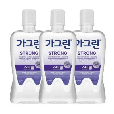 가그린 스트롱 가글 구강청결제 750ml x 3개+100ml