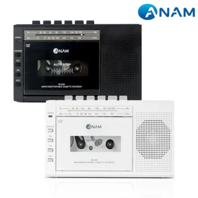 아남37/화이트/블랙 카세트플레이어 MP3재생 USB/TF카드 녹음 테이프 카세트 라디오 어학용