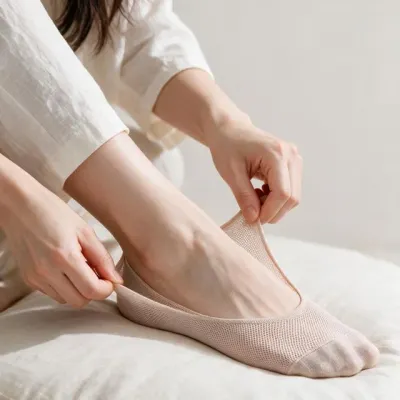 여성 덧신 양말 7켤레 메쉬 통기성 데일리 실내화 사무실 실내용 운동화