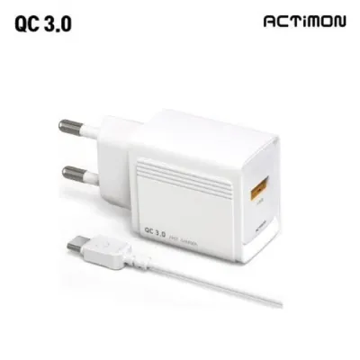 TYPE USB C 엑티몬 후니케이스 1포트 QC 301 충전기 T2 MON 3.0 가정용 갤럭시s24울트라 C타입