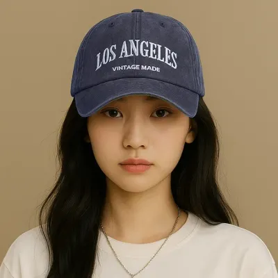 로스앤젤레스 빈티지 캡모자 레트로 볼캡 y2k 레터링 야구 모자 여자 남자 핑크 키치 초록 힙합 댄스