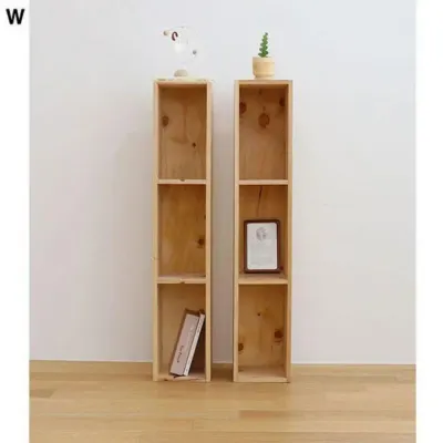 고급 삼나무슬림 DIY3단책장