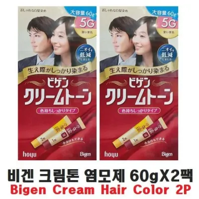co 비겐 크림톤 염모제 60g s2팩 염색약 헤어케어
