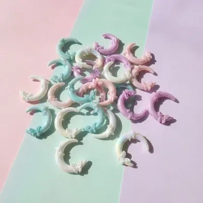UV초승달 꾸미기 재료 비즈 파츠 펜꾸 동대문 볼펜 꾸미기 재료 키트 DIY 빗꾸 거꾸 책갈피
