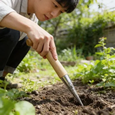 구멍 펀치 식재봉 구멍뚫기 원예 도구 텃밭 채소 정원 관리 용품