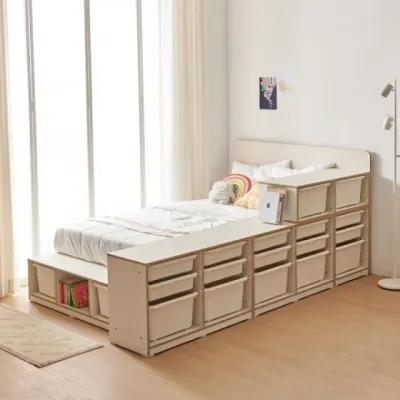 가구산책 모듈 수납장 침대 SET-03 (매트 별매) DN7757