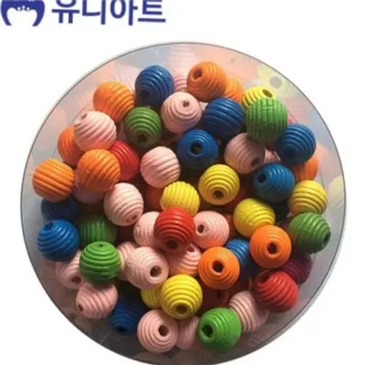 원형 골뱅이 비즈 원형 비즈 알록달록 팔찌 만들기 재료 구멍 창의력 주얼리 수공예 오브제 목걸이 어린이