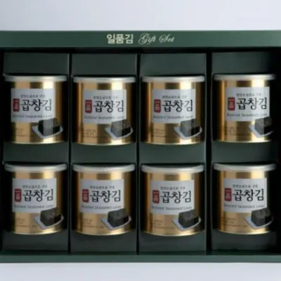 곱창캔김 8캔 선물세트 구운 조미김 설명절 구정선물