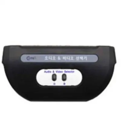 RCA 선택기 2대1 AV 영상분배기 티비비디오연결잭 오디오연결잭 오디오비디오선택기