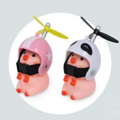 헬멧 돼지 오토바이 귀여운액세서리 캐릭터