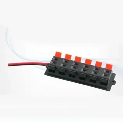 coms 스피커 터미널 컨넥터 6Pa1r (블랙-레드)